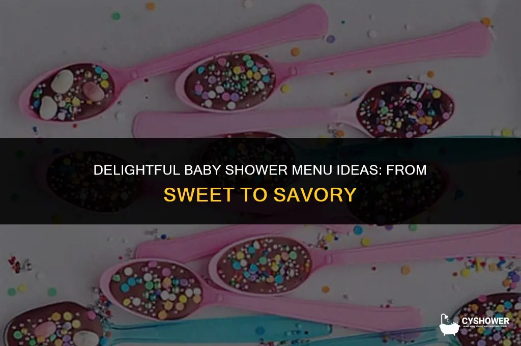 what kind of food do u havebat a baby shower
