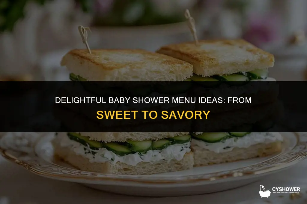 what kind of foods to fix for baby shower