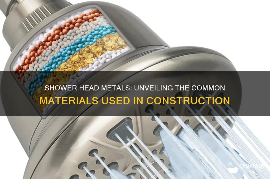 what kind of metal are shower heads made of