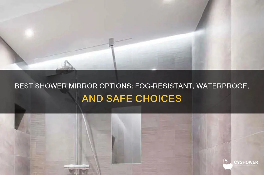 what kind of mirror can you put in a shower