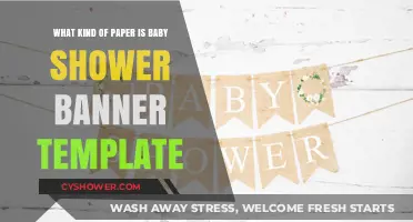 Crafting the Perfect Baby Shower Banner: Paper Types and Templates