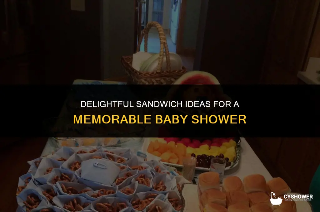 what kind of sandwiches to make for a baby shower