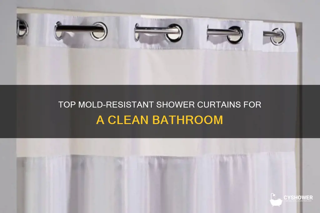 what kind of shower curtain are mold resistant