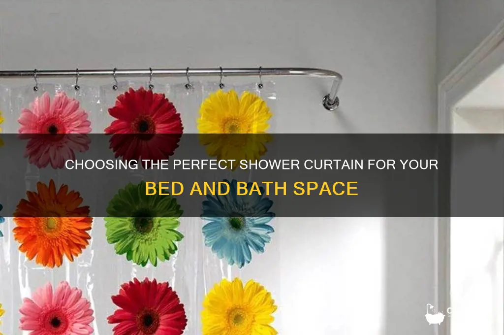 what kind of shower curtain bed and bath half