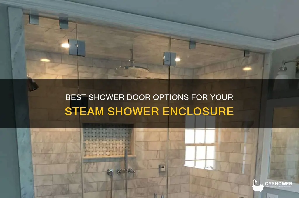 what kind of shower door for a steam shower