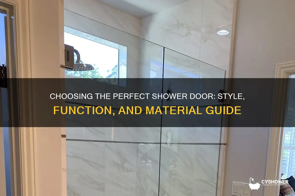 what kind of shower door should i get