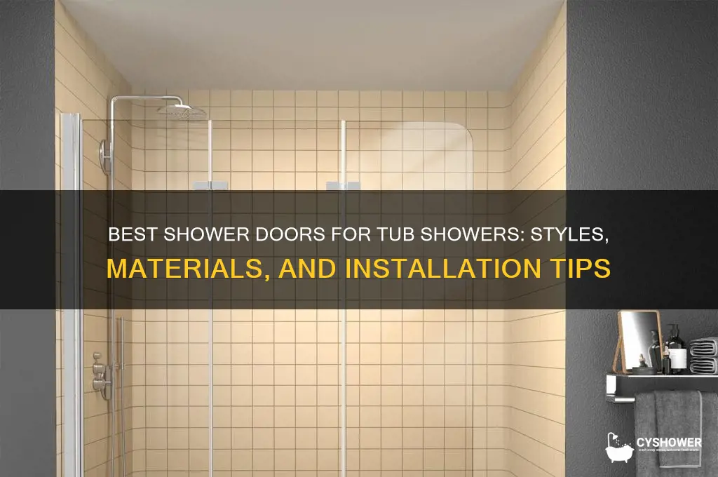 what kind of shower doors r good for shower tub
