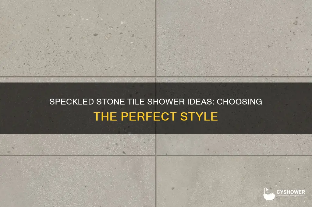 what kind of speckled stone tile for shower
