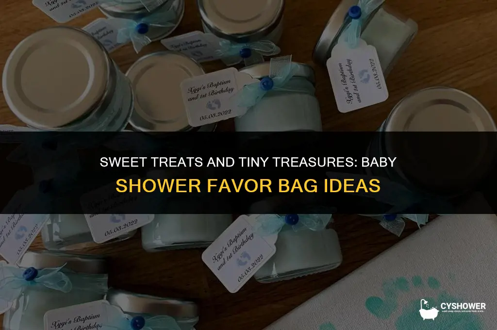 what kind of stuff goes into baby shower favor bags