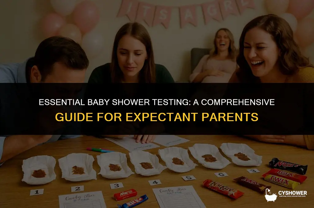 what kind of testing to get for baby shower