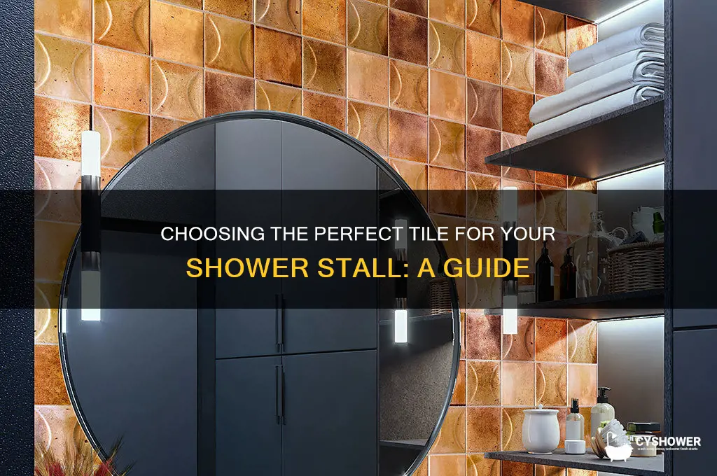 what kind of tile shower stalls