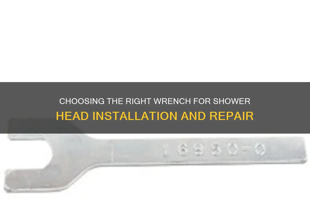 what kind of wrench for shower head