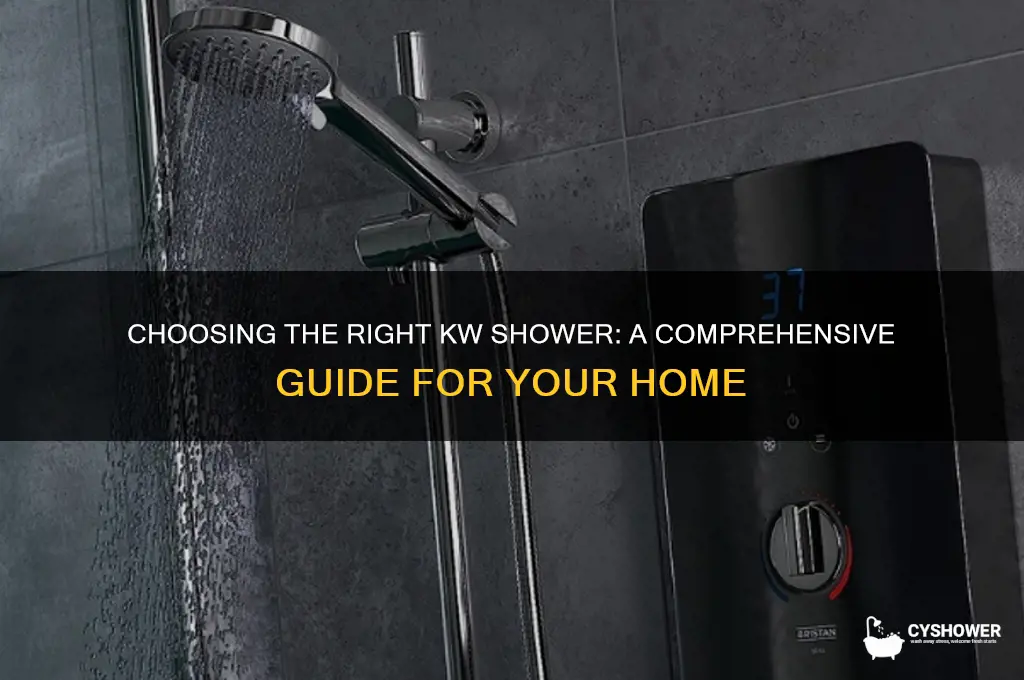 what kw shower can i have