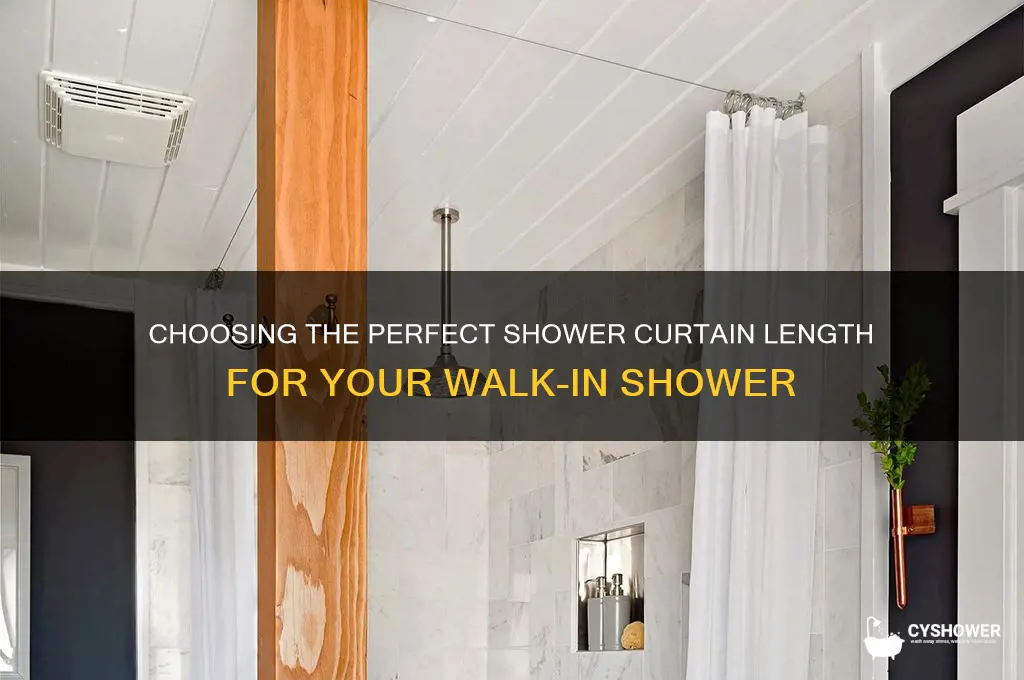 what length shower curtain for walk in shower