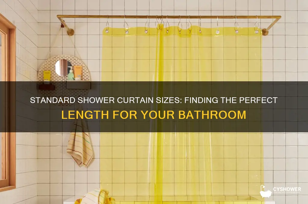 what lengths do shower curtains come in