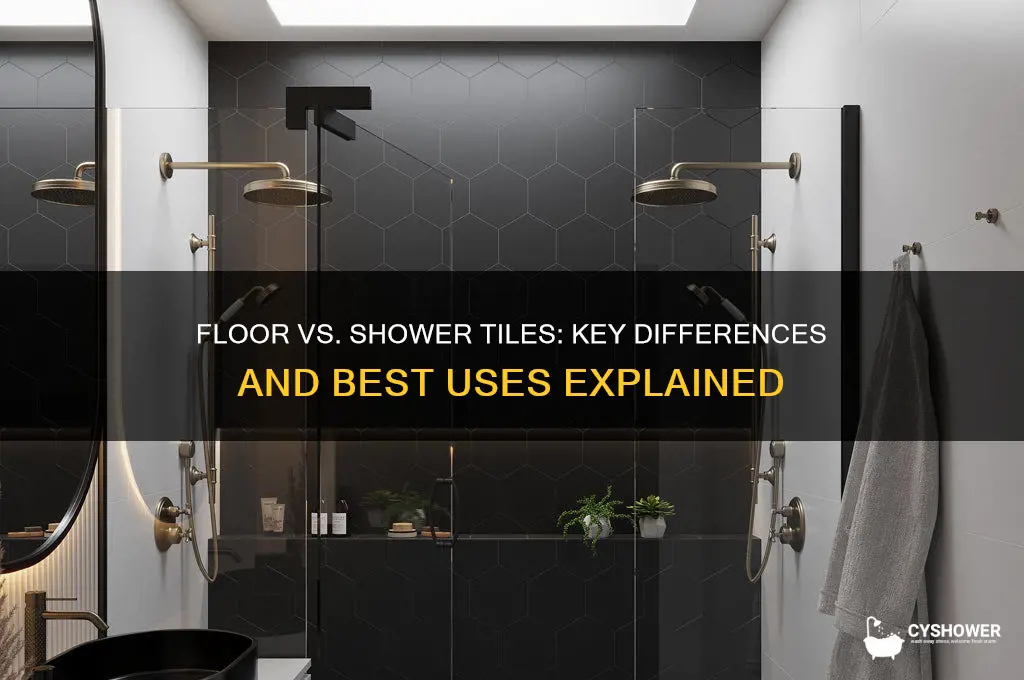 what makes a floor tile and shower tile