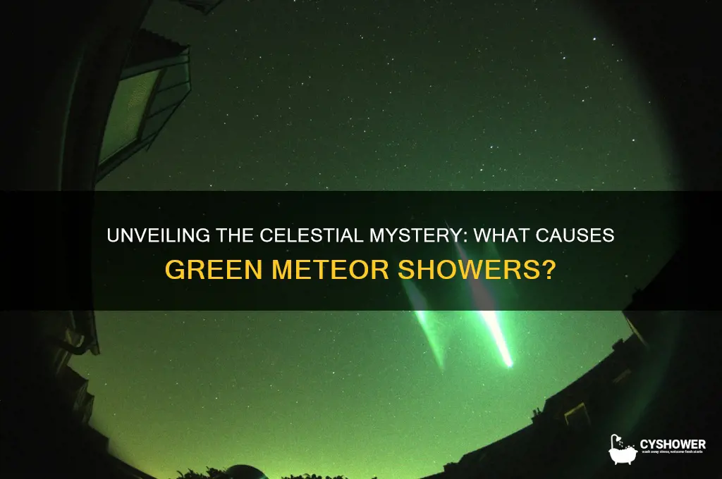 what makes green meteor shower