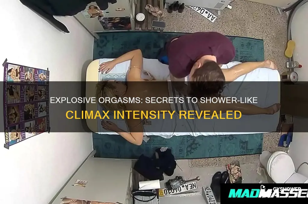 what makes you cum like a shower head