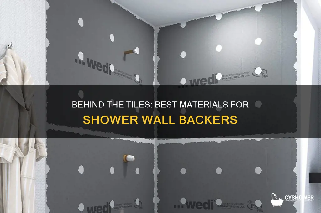 what material goes behing shower tile