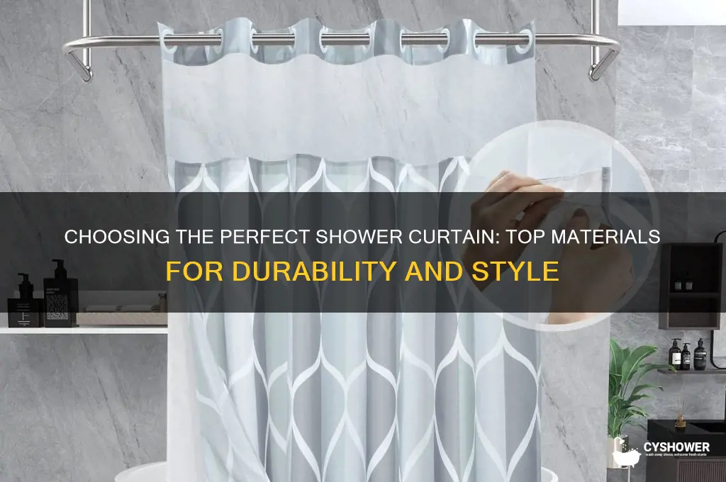 what material is best for shower curtains