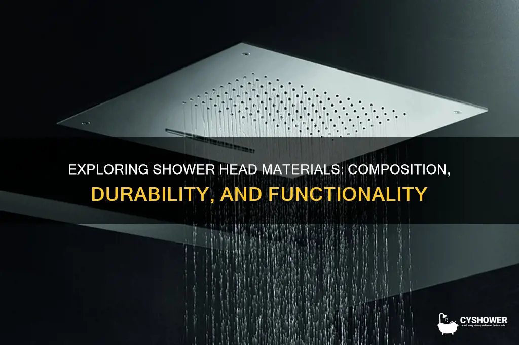 what material is shower head made from