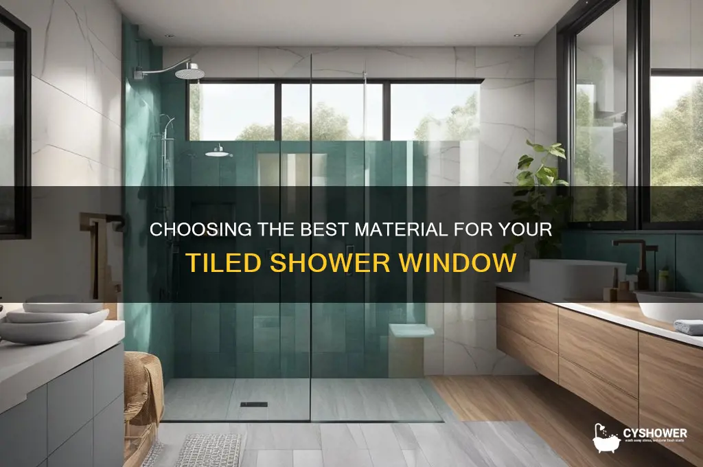 what material to use for a tiled shower window