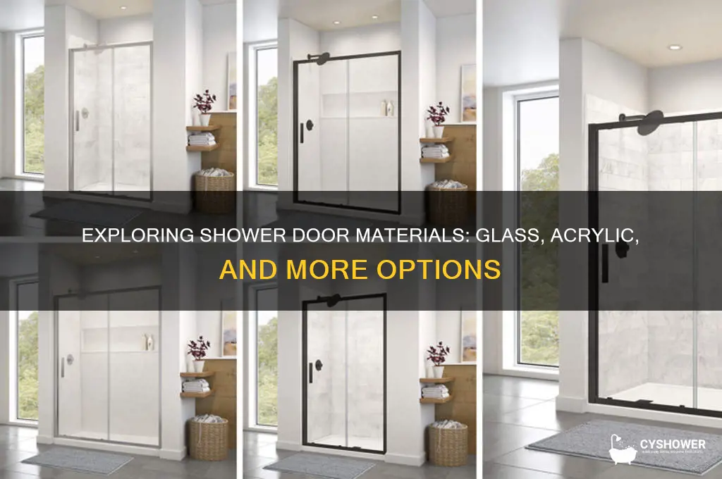 what materials are shower doors made of