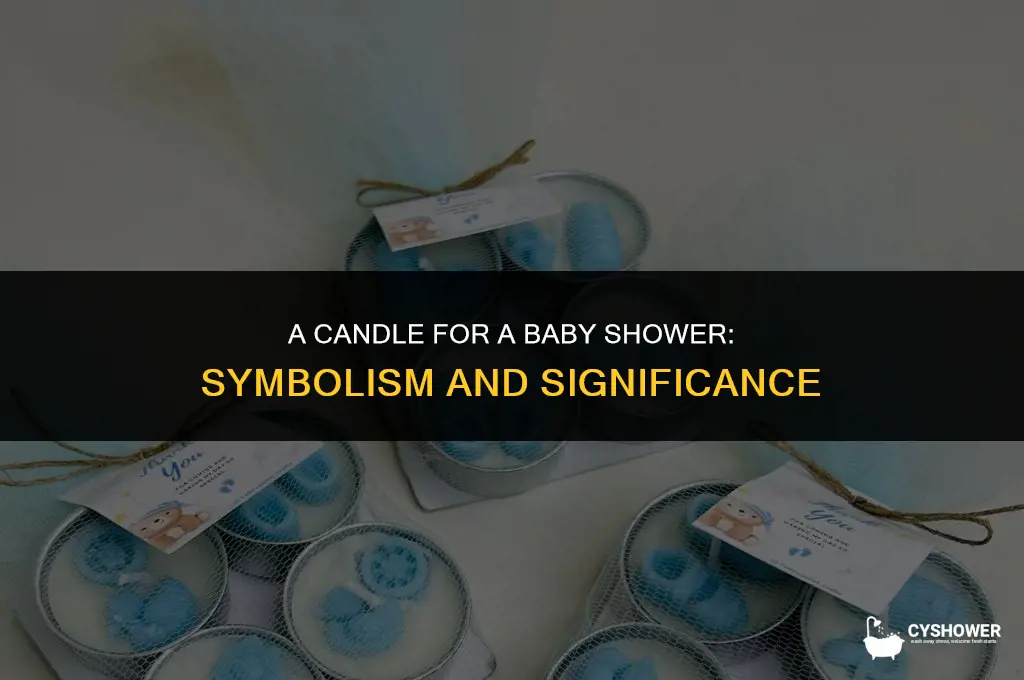 what means a candle for a baby shower