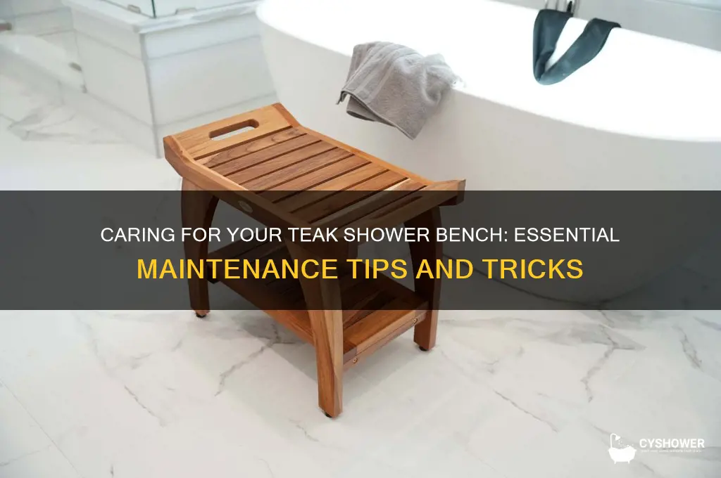what measures do you take with teak shower bench