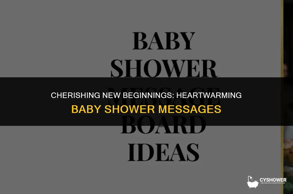 what message for baby shower