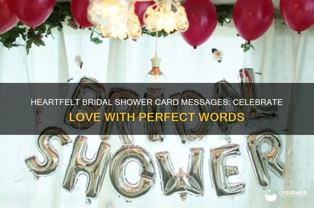 what message to write in a bridal shower card