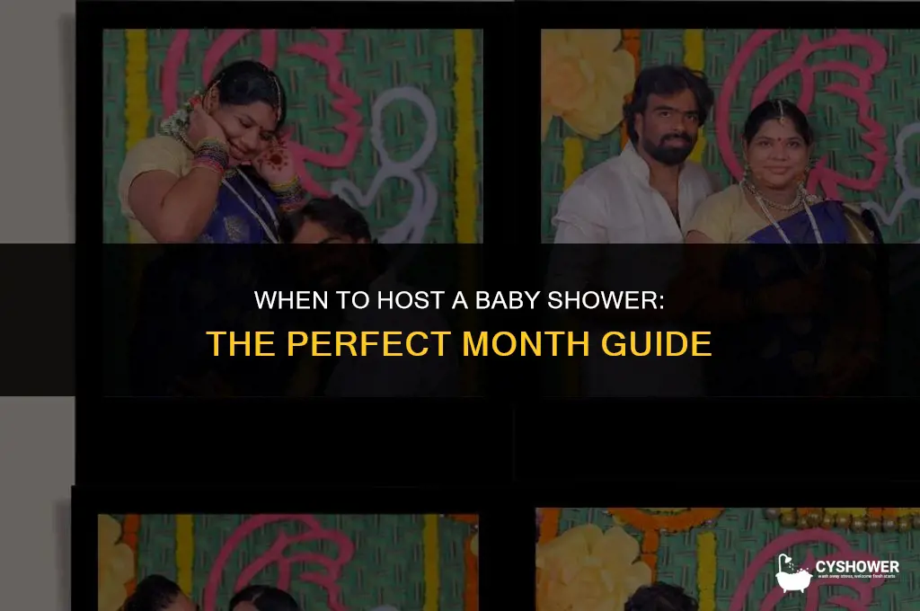 what month do you throw a baby shower