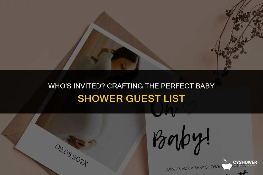 what name goes on a baby shower invitation