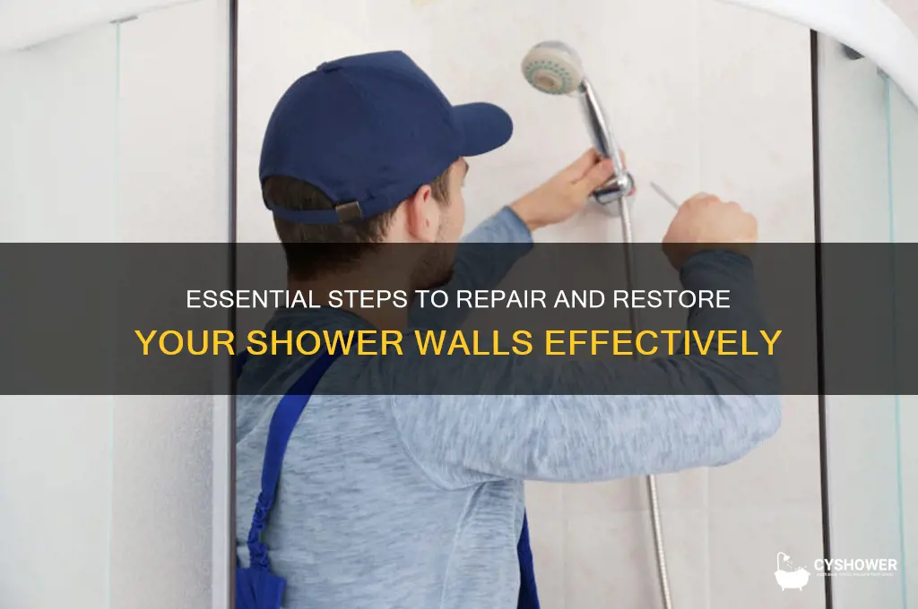 what needed to fix shower walls
