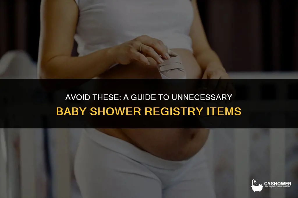 what not to register for baby shower