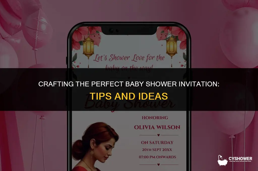 what notes to write on a baby shower invitation