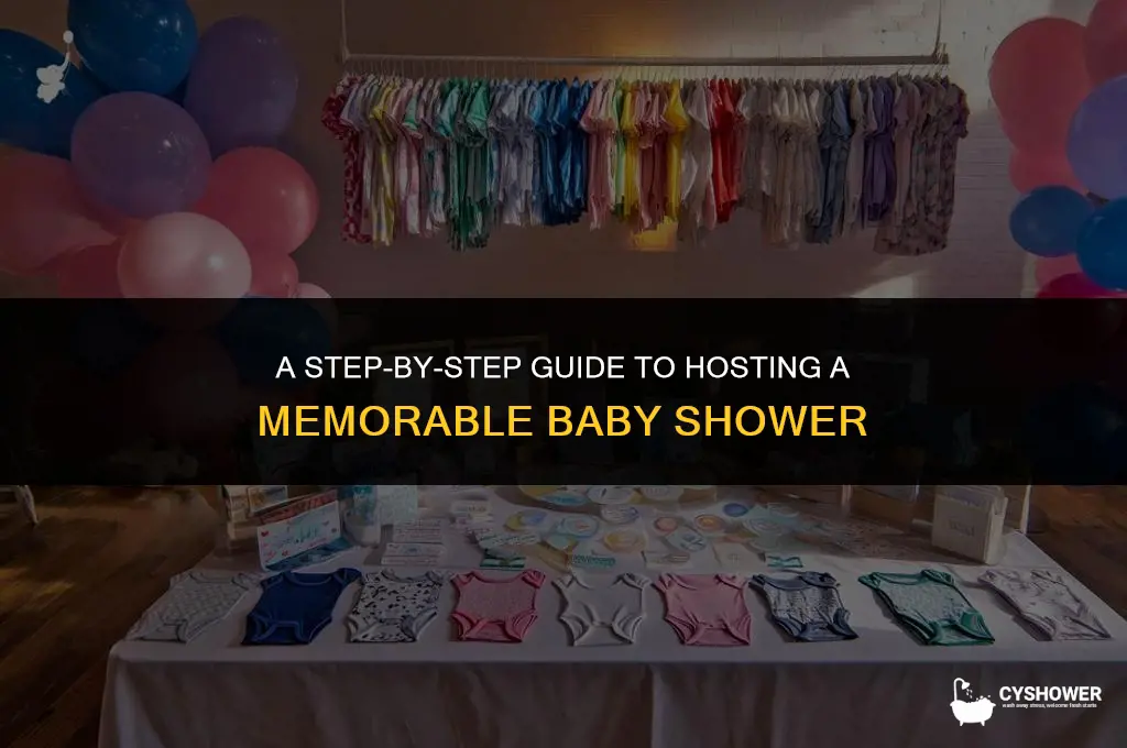 what order do you do things at a baby shower