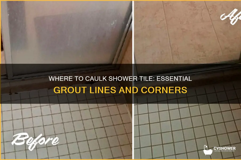 what part of shower tile do you caulk