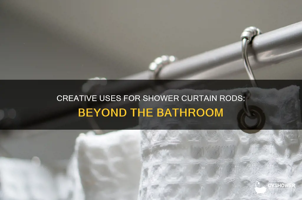 what people are doing with shower curtain rods