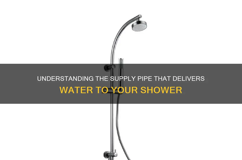 what pipe moves water into my shower
