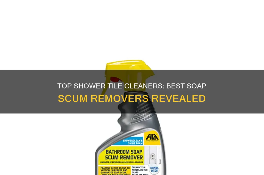 what product best removes soap scum from shower tiles