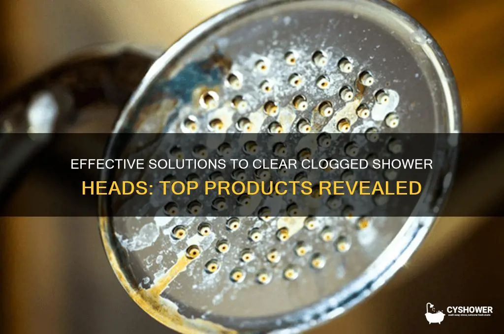 what products will clear clogged shower heads