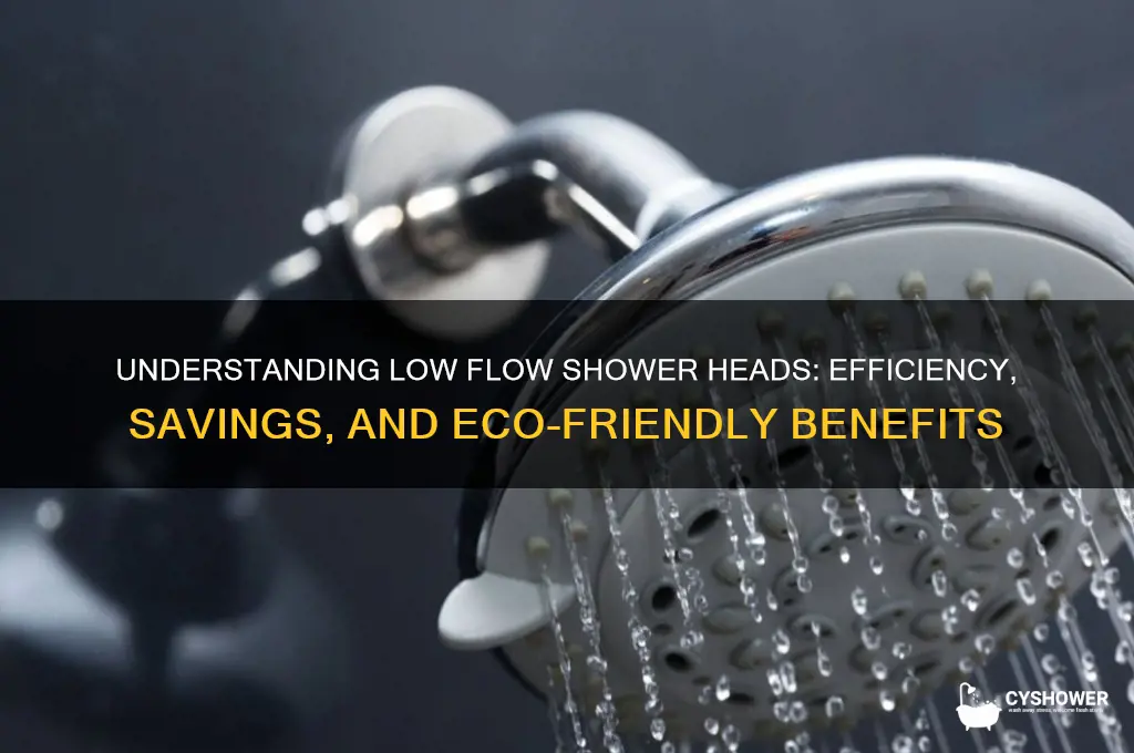 what qualifies as a low flow shower head