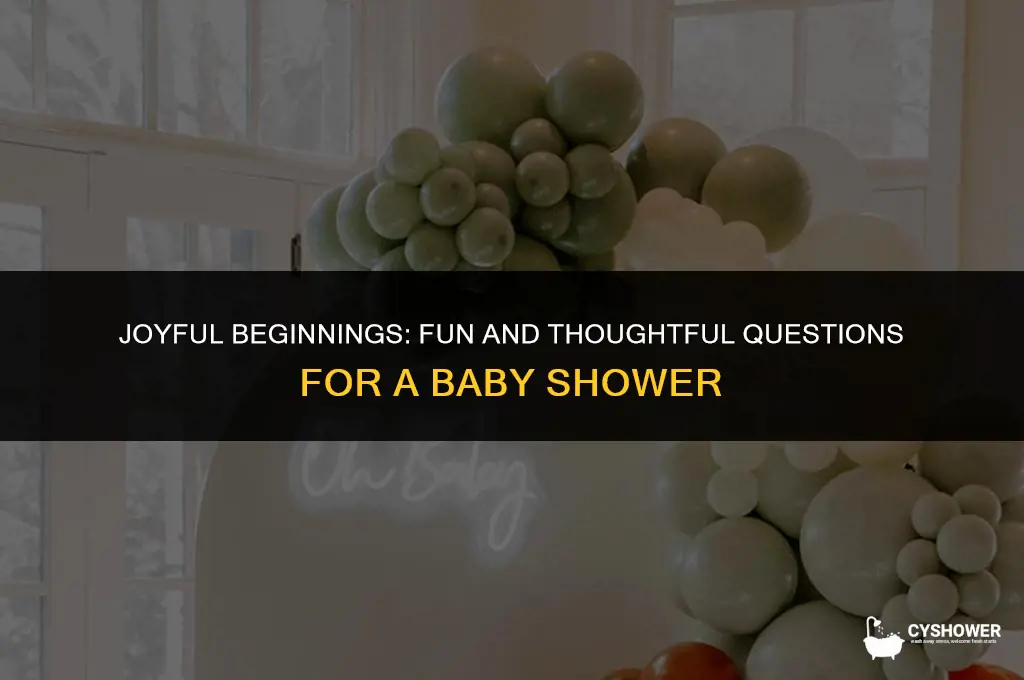 what questions to ask at a baby shower