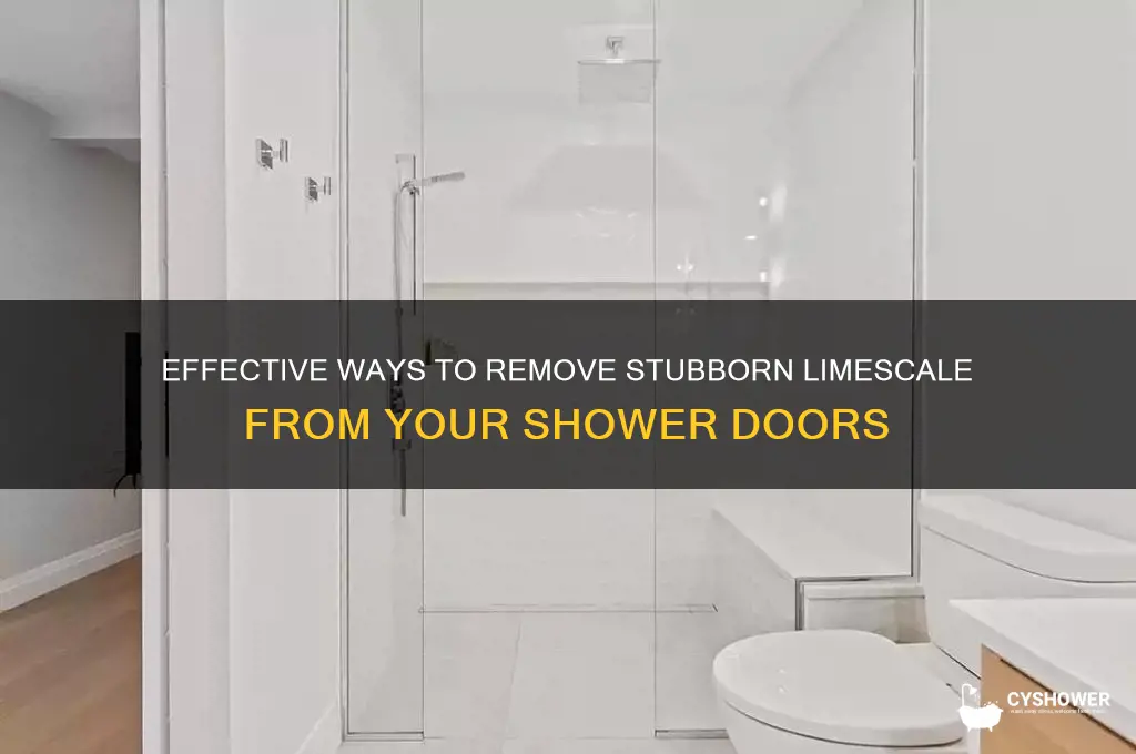 what removes limescale from shower doors