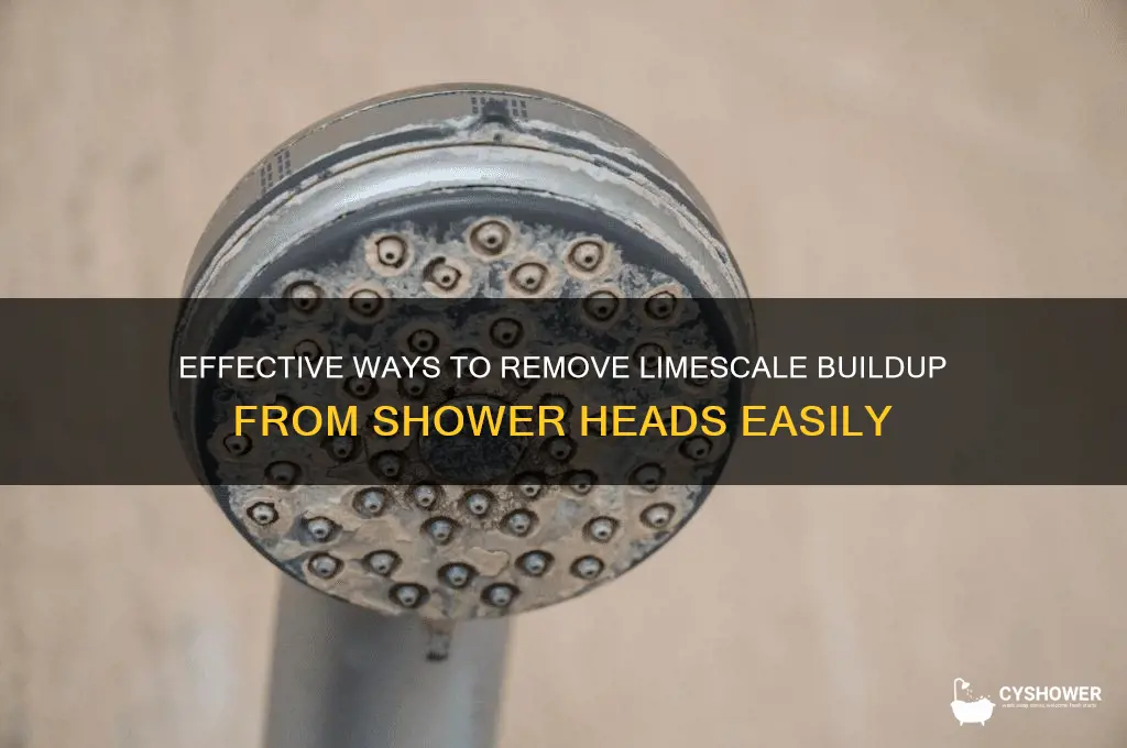what removes limescale from shower heads