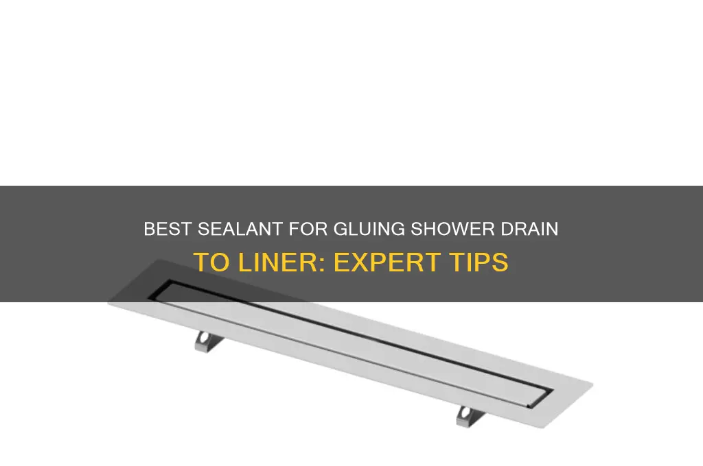 what sealant to glue shower drain to shower liner