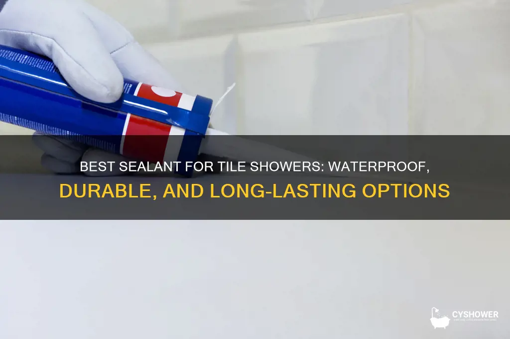 what sealant to use in tile shower