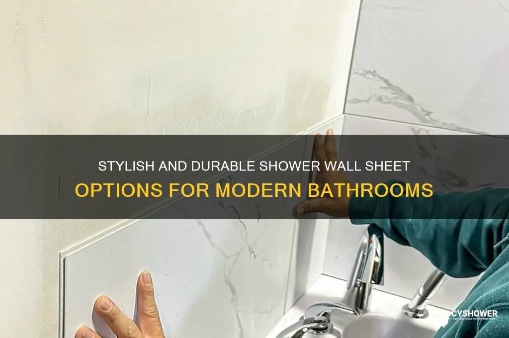 what shets i can put on shower walls