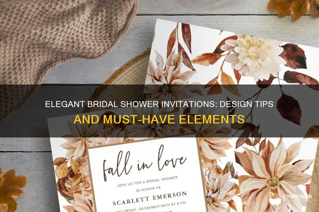 what shoould a bridall shower invitation look like